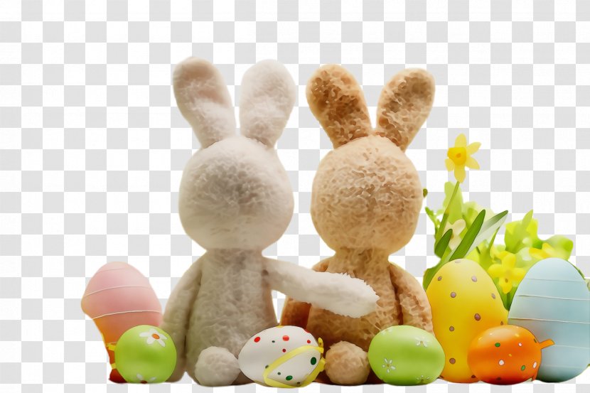 Easter Bunny - Wet Ink - Plush Egg Transparent PNG