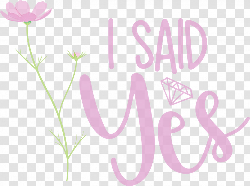 I Said Yes She Said Yes Wedding Transparent PNG