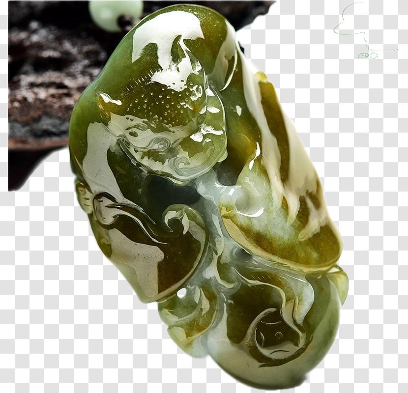 Jadeite Designer - Yellow Jade Auspicious Bat Transparent PNG