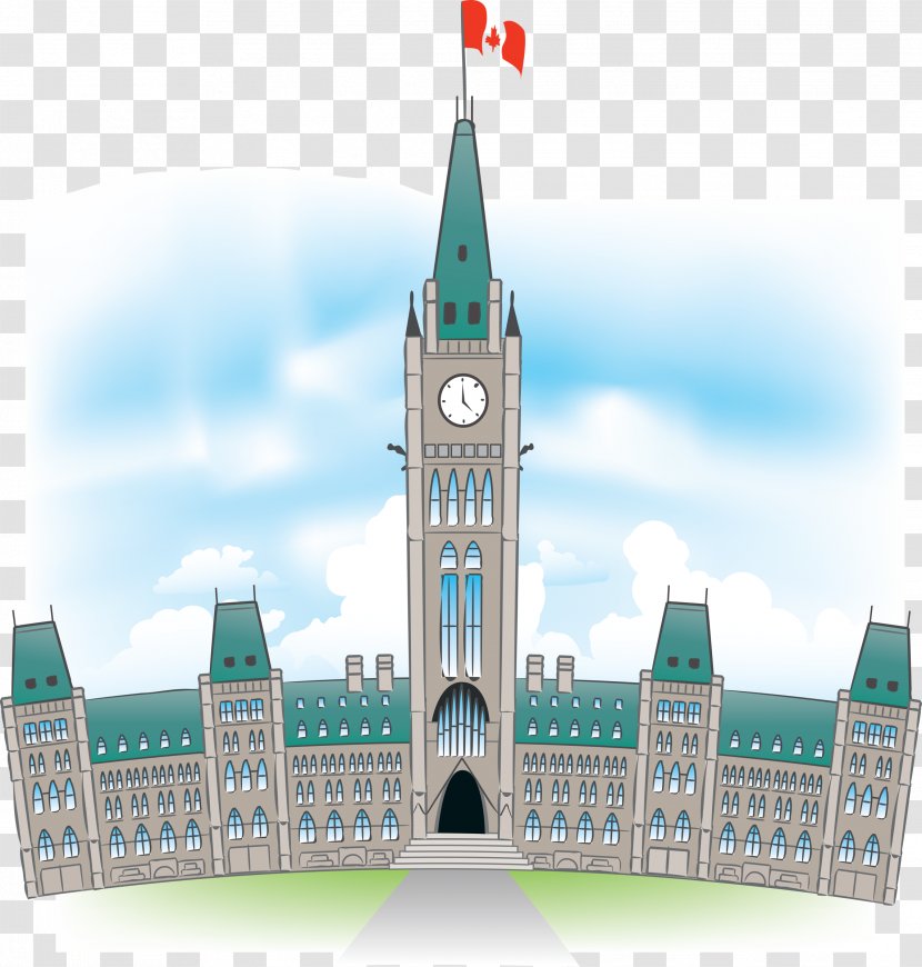 Parliament Hill Peace Tower Building Of Canada Stock Photography - Listed - Especie Carcharodon Megalodon Transparent PNG