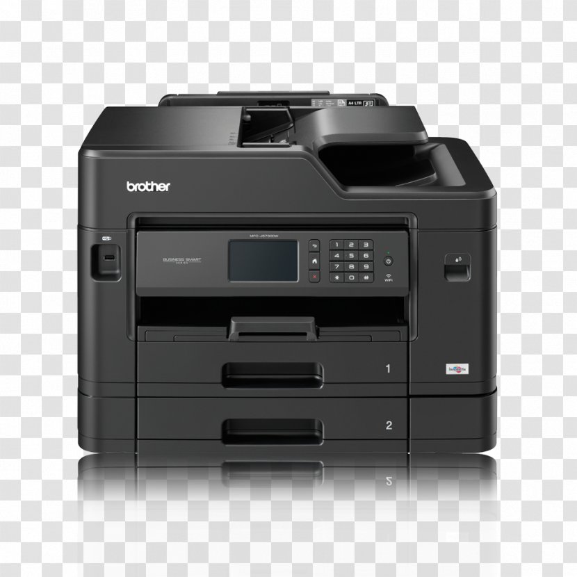 Paper Multi-function Printer Brother Industries Printing - Output Device - Multifunction Transparent PNG