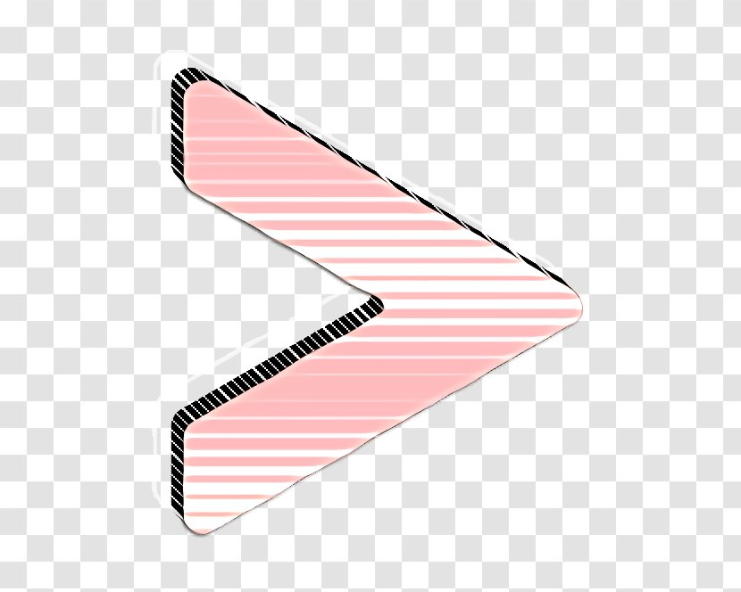 Arrow Icon Forward Front - Material Property Pink Transparent PNG