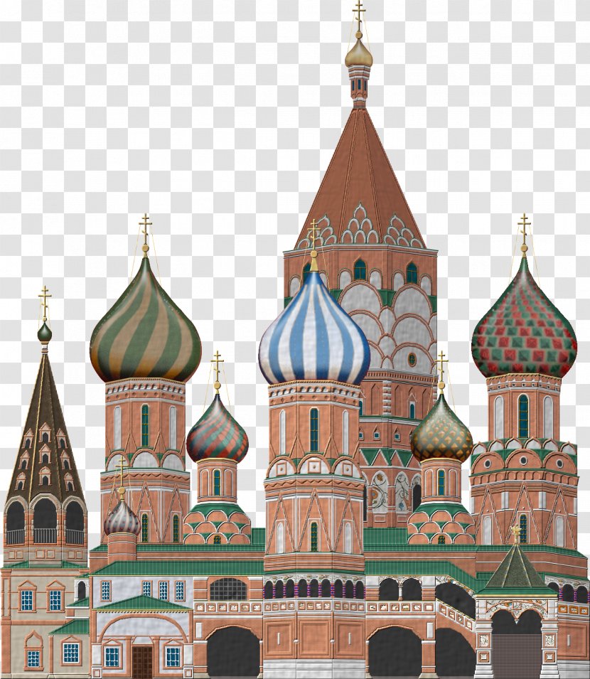 Lenin's Mausoleum Saint Basil's Cathedral Grand Kremlin Palace Spasskaya Tower Moscow - Basil S Transparent PNG