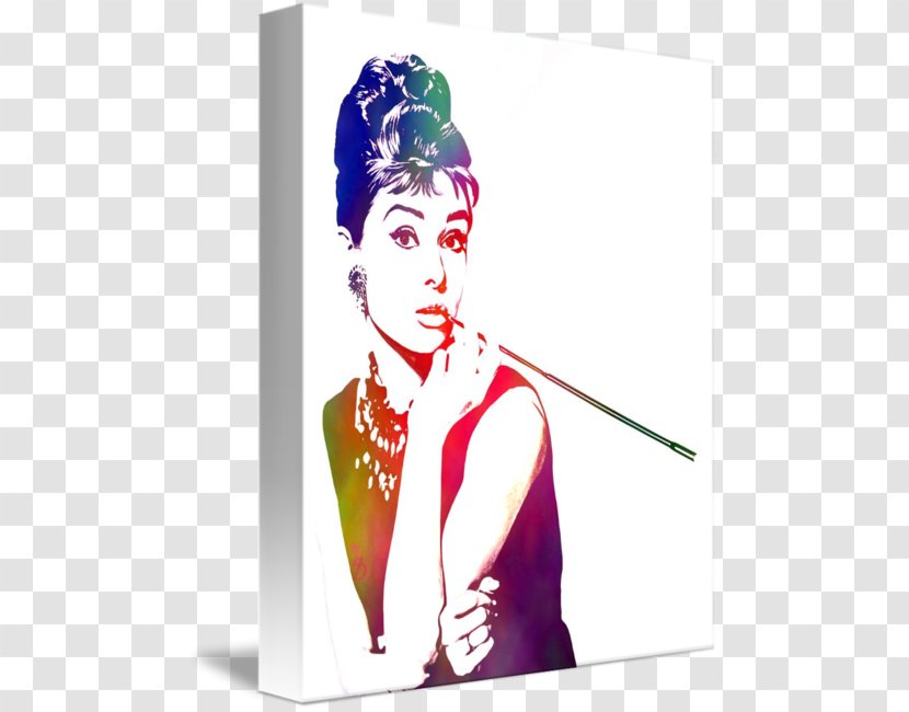 Audrey Hepburn Breakfast At Tiffany's Canvas Print Poster - Tiffany Transparent PNG