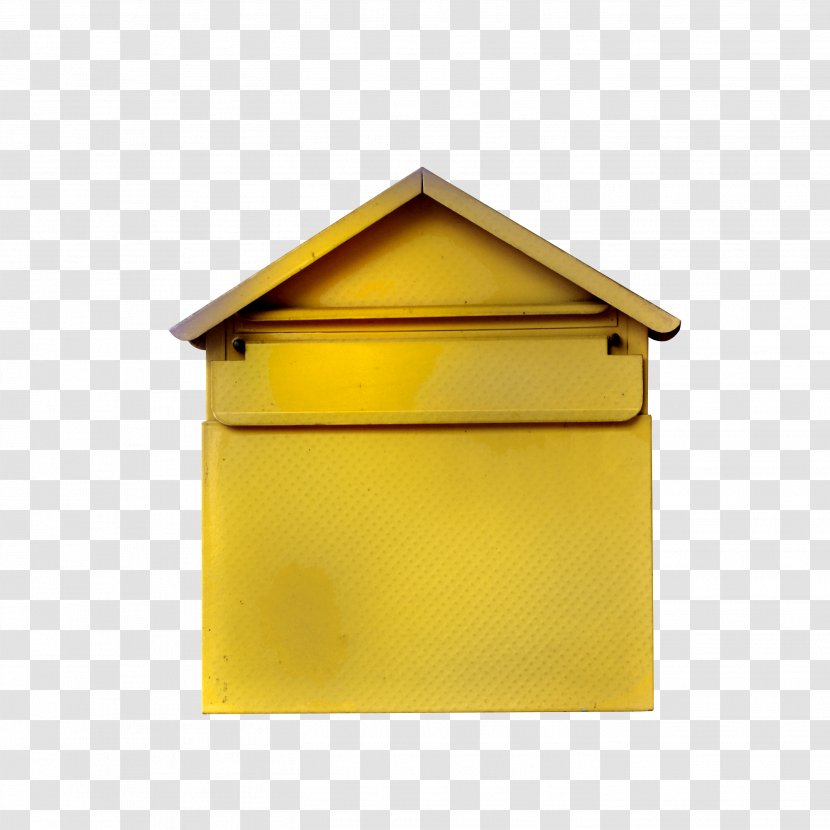 Letter Box Yellow - Gold - Golden House Transparent PNG