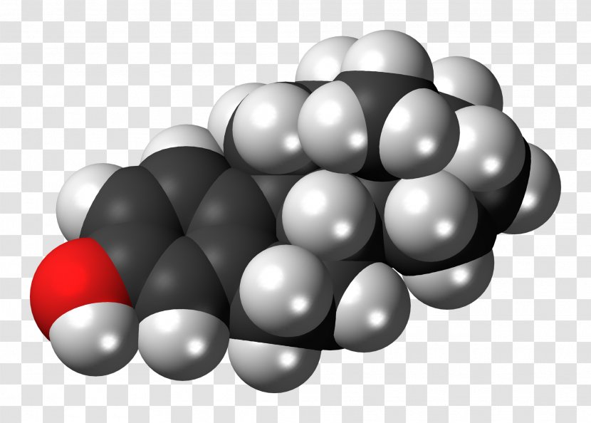 Progesterone Steroid Hormone Molecule Space-filling Model - Organic Chemistry Transparent PNG
