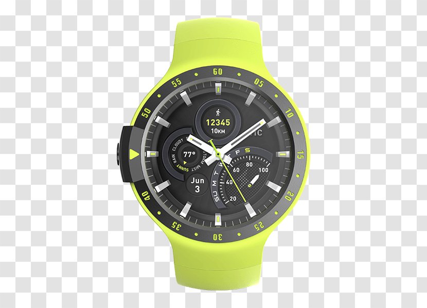 Mobvoi Ticwatch S Smartwatch LG Watch Sport Express - Yellow Transparent PNG