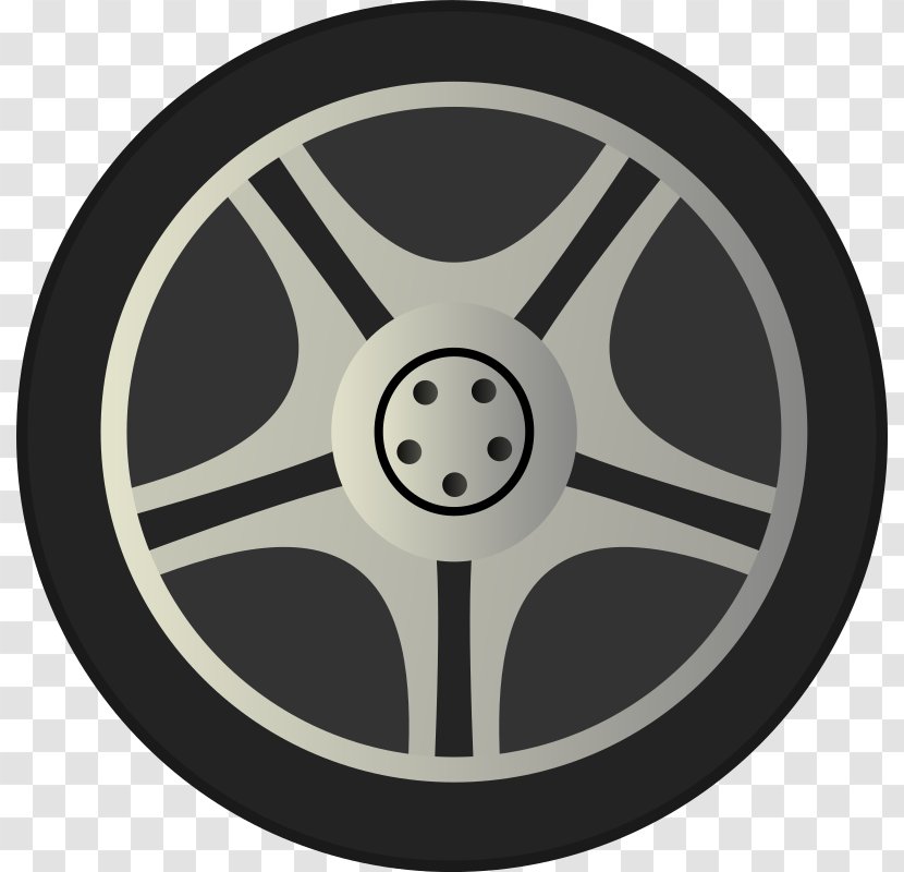Car Wheel Rim Clip Art - Brand - Simple Tire Rims Side View By Qubodup Just A Transparent PNG
