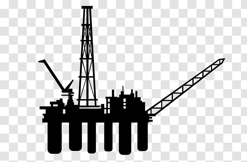 Petroleum Oil Platform Well Mining System - Monochrome - Mines Transparent PNG