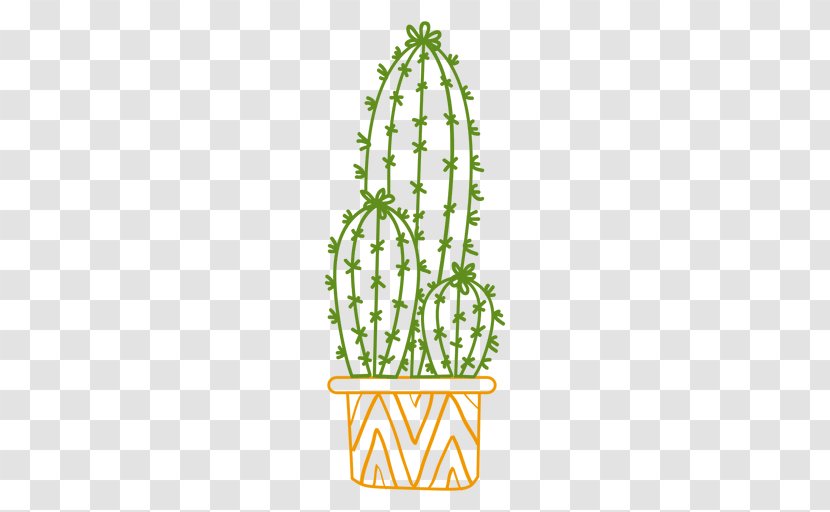 Silhouette Cactaceae - Color - Watercolor Cactus Transparent PNG