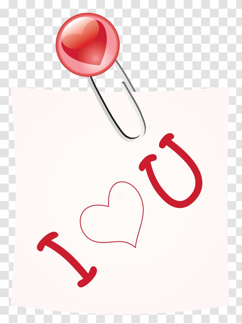 Heart Love Icon - Valentine Note Clipart Picture Transparent PNG