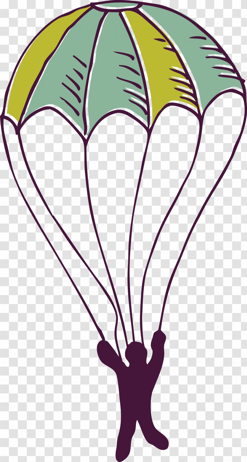 Parachute Balloon - Parachuting - Vector Transparent PNG