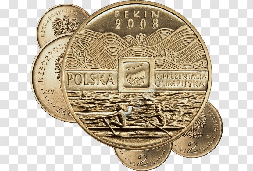 Coin 2008 Summer Olympics 2012 Poland Olympic Games - Copper Transparent PNG
