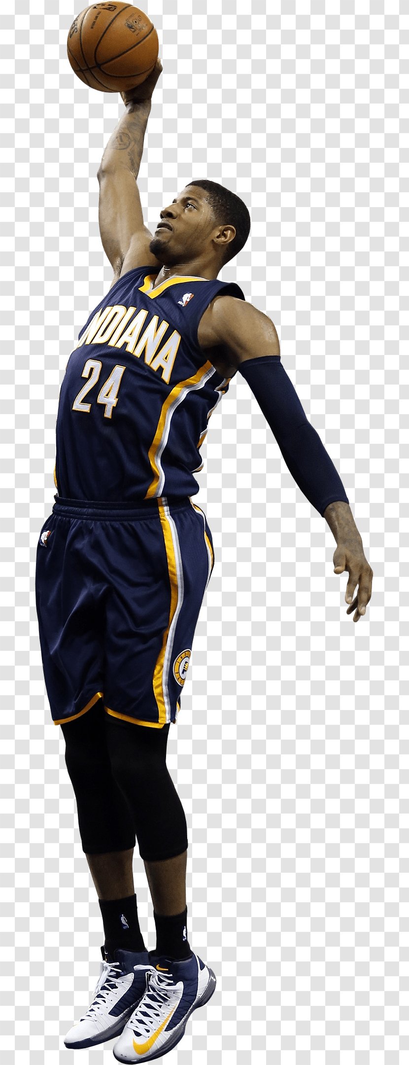 Paul George Indiana Pacers Basketball Slam Dunk - Shoe - Sports Personal Transparent PNG