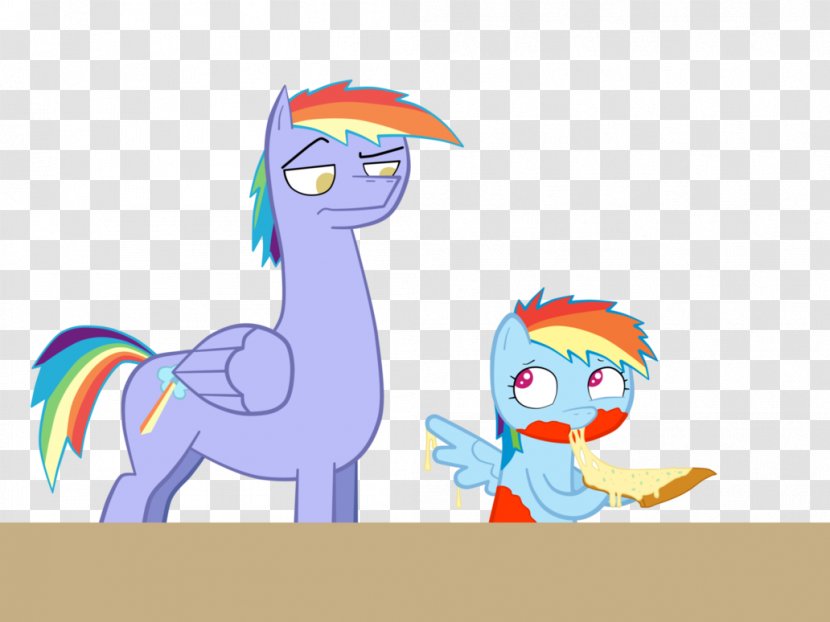 Pony Rainbow Dash Pizza - Horse Like Mammal - Messy Ruins Transparent PNG