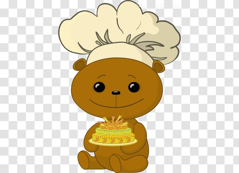 Wedding Cake Birthday Chocolate - Flower - Cartoon Bear Creative Chef Transparent PNG