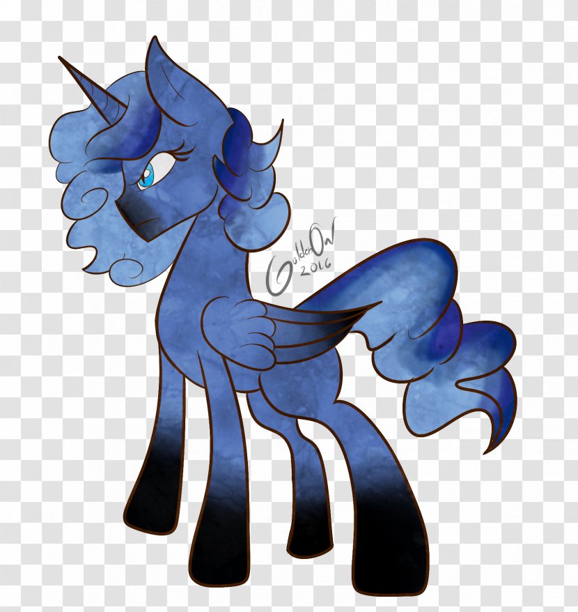 Horse Cobalt Blue Cartoon - Fictional Character Transparent PNG