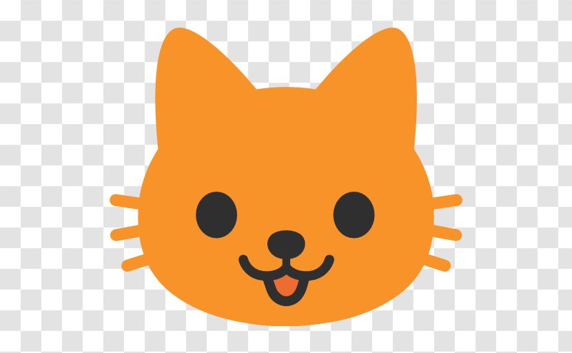 Black Cat Kitten Emoji Sticker - Emojipedia - Butterfly Cute Head Transparent PNG