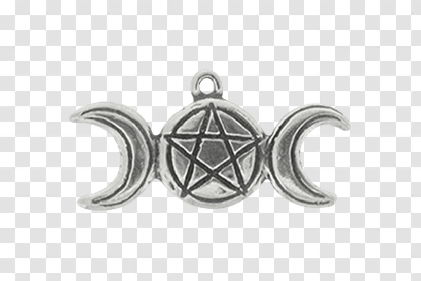 Locket Triple Goddess Necklace Wicca Lunar Phase Transparent PNG