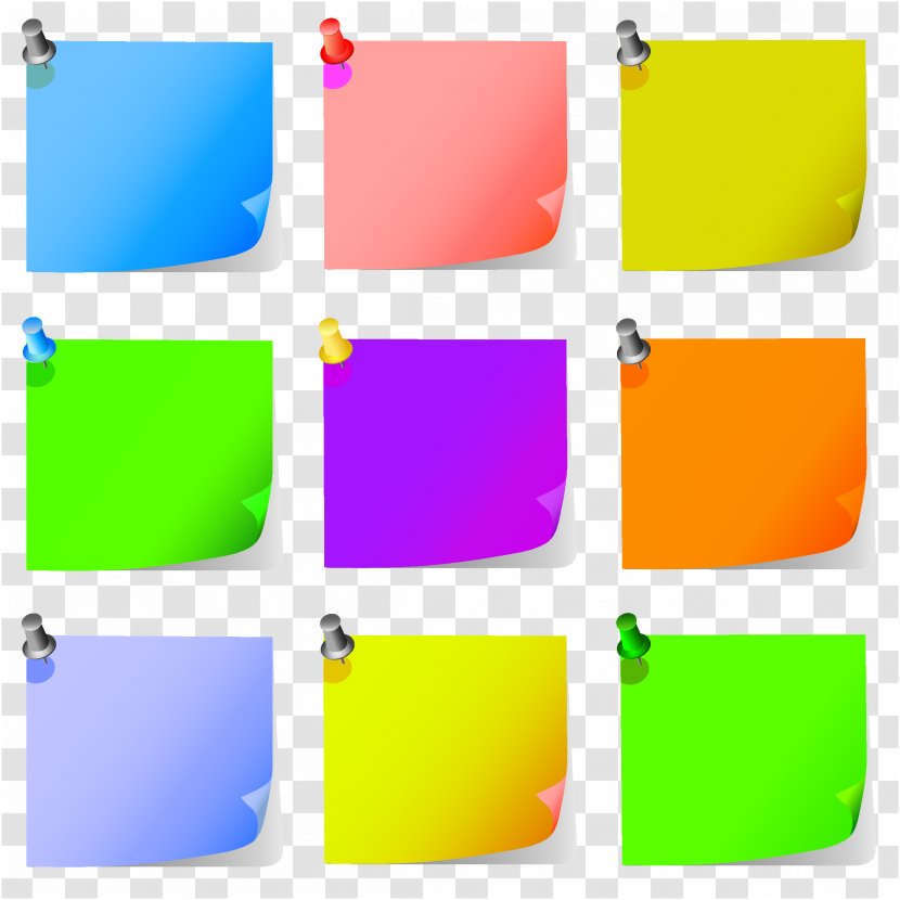 Post-it Note Paper Drawing Clip Art - Frame - Notes Sticker Transparent PNG