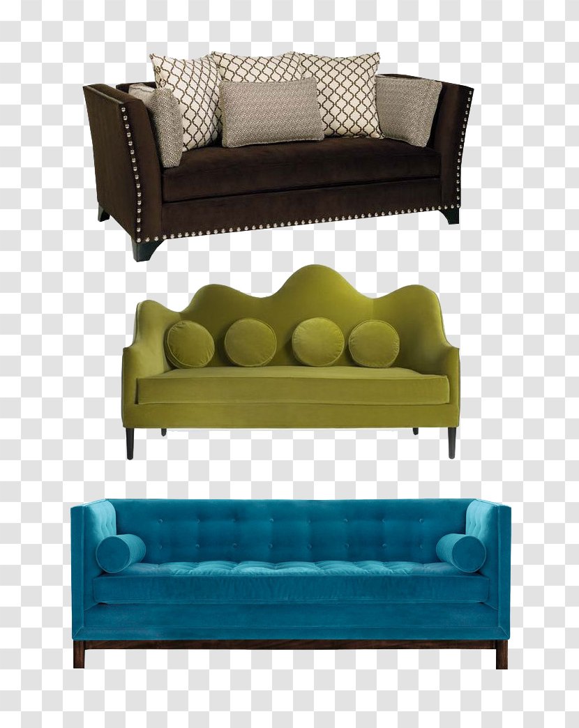 Sofa Bed Couch Living Room Furniture Interior Design Services - Transitional Style - And Pillow Transparent PNG