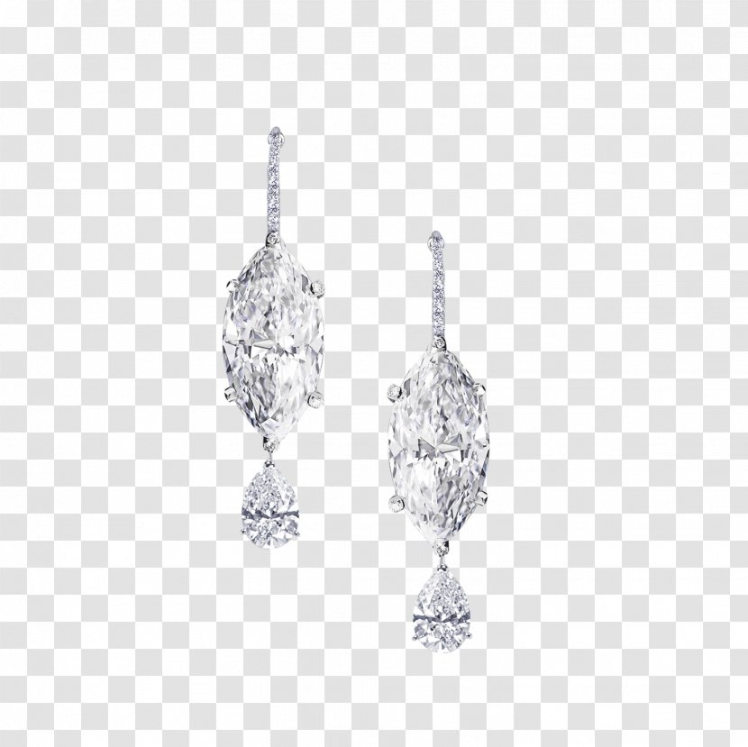 Earring Moussaieff Red Diamond Jewellery Carat - Silver Transparent PNG