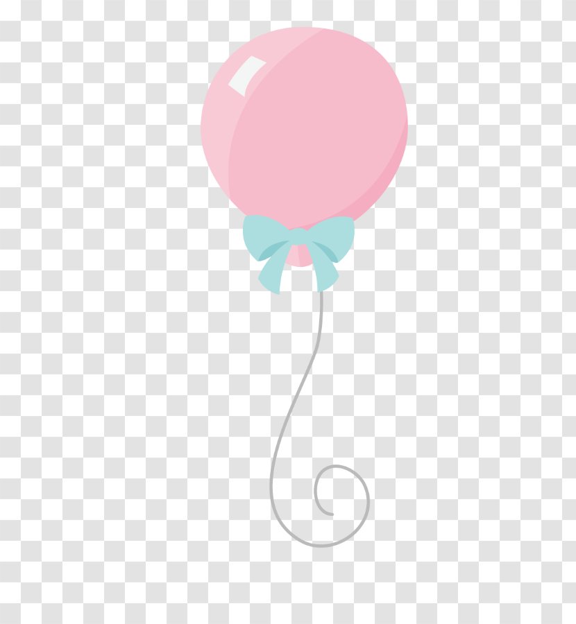 Balloon Paper Clip Birthday Art - Girl - Cute Balloons Transparent PNG