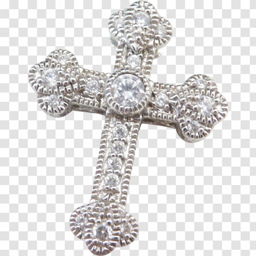 Religion Body Jewellery Human - Colored Cross Sterling Silver Transparent PNG