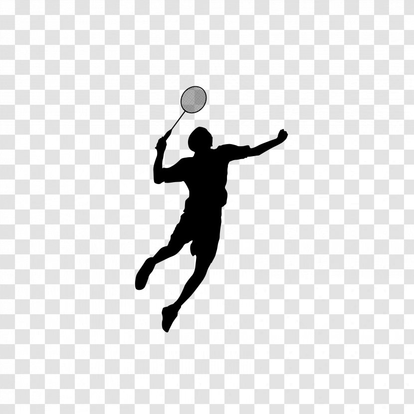 Badminton Shuttlecock Sport - Illustration - Silhouette Figures Transparent PNG