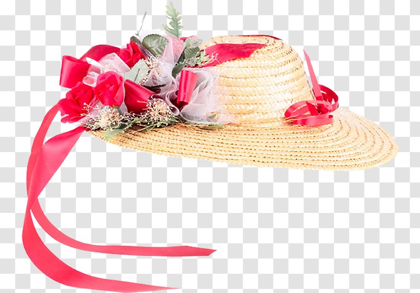 Straw Hat Headgear Sun Trilby - Knit Cap Transparent PNG