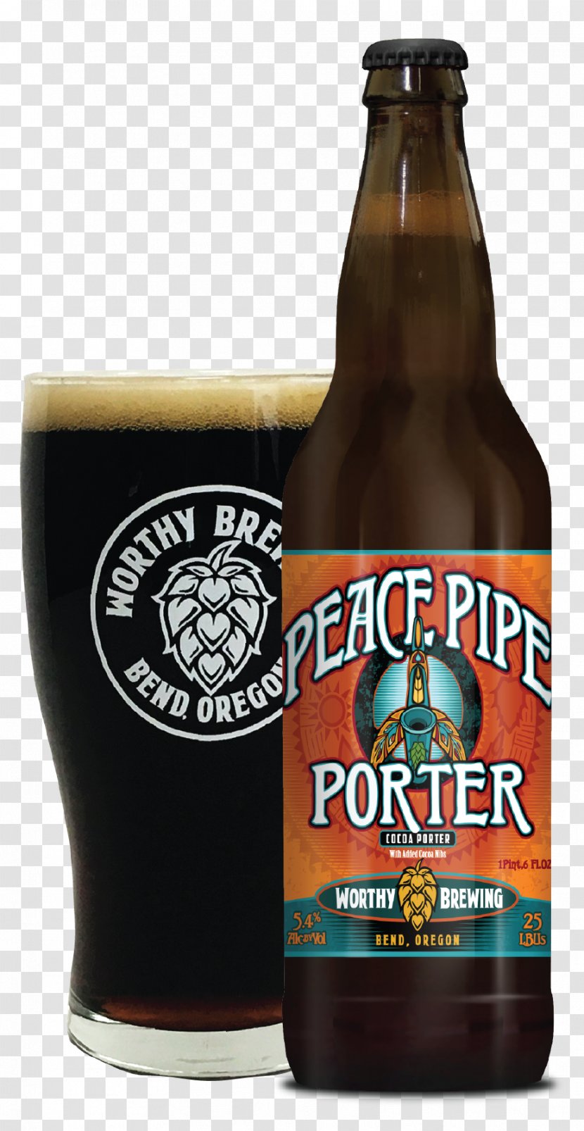 Ale Worthy Brewing Company Beer Bottle Stout - Brewery Transparent PNG