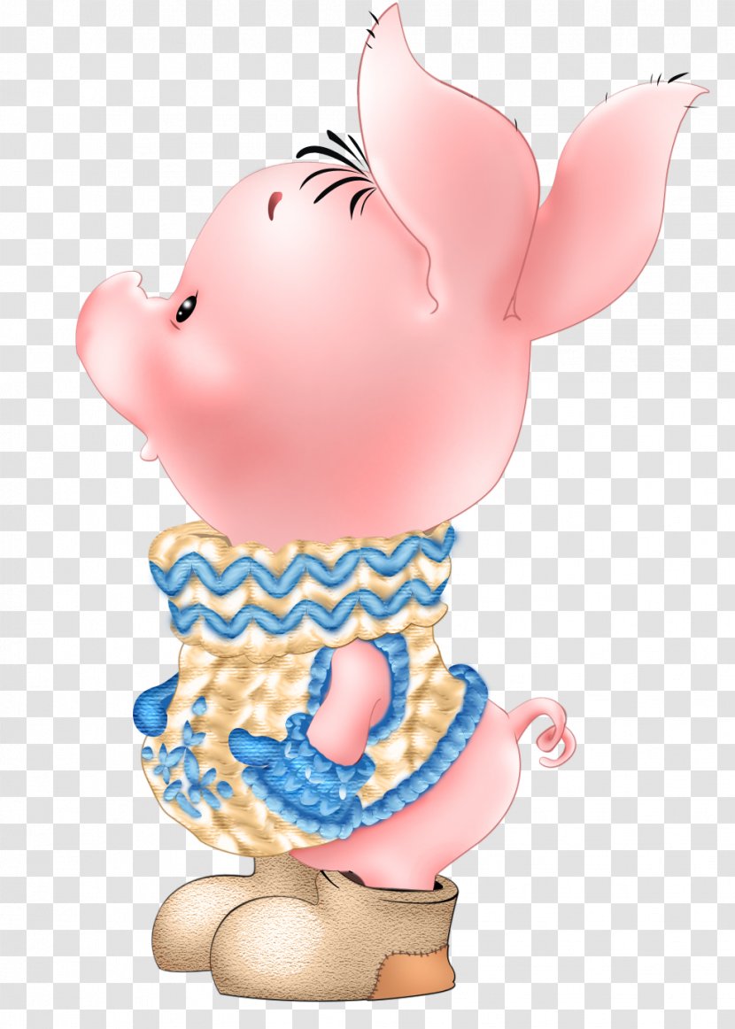 Drawing Desktop Wallpaper Clip Art - Figurine - Pig Transparent PNG