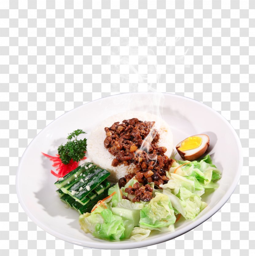 Minced Pork Rice Taiwan Red Cooking Shaobing Baozi - Vegetable - A Delicious Braised On Transparent PNG