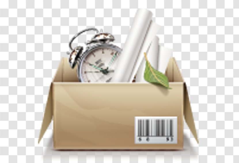 Box Icon - Web Design - Carton Files Alarm Clock Transparent PNG