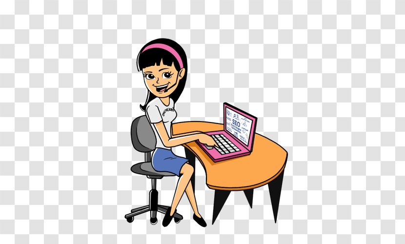 Reading Cartoon - Employment - Chair Table Transparent PNG