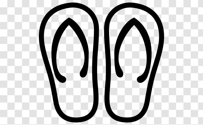 Flip-flops Clothing - Monochrome - Flipflop Transparent PNG