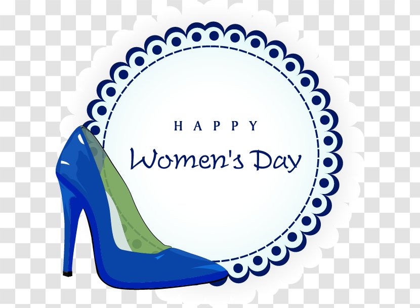 International Womens Day Black And White March 8 Woman - Blue - Women's Element Transparent PNG