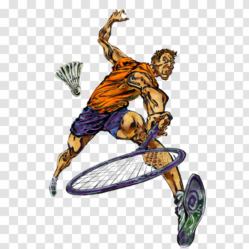 Sport Badminton Raqobat Athlete Painting - Sports - Players Transparent PNG