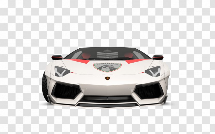 Sports Car Lamborghini Aventador Vehicle - Bumper Transparent PNG