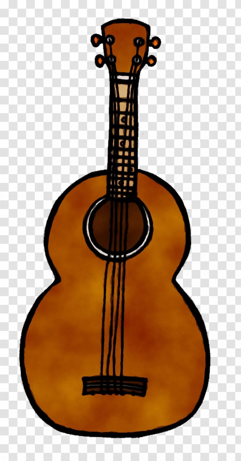 Guitar - Watercolor - Indian Musical Instruments Viol Transparent PNG