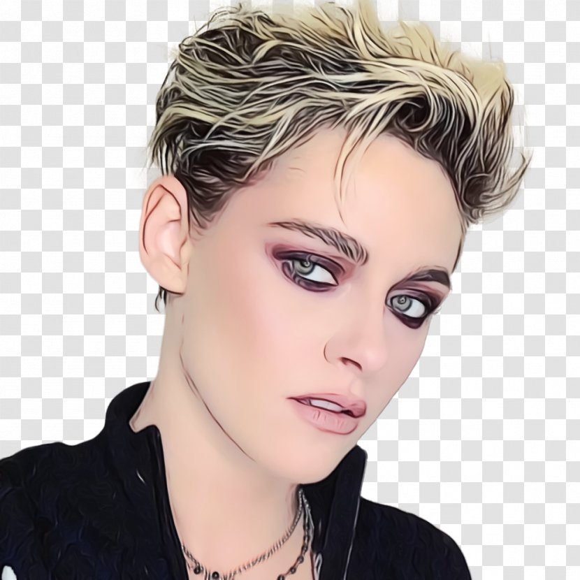 Kristen Stewart Chanel Beauty Twilight Hairstyle - Layered Hair - Eyebrow Transparent PNG