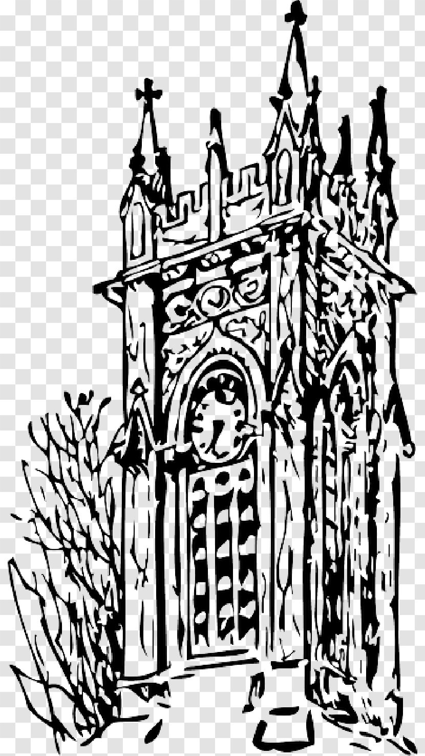 Eiffel Tower Drawing - Abraj Al Bait Mall Kingdom Clock - Church Parish Transparent PNG