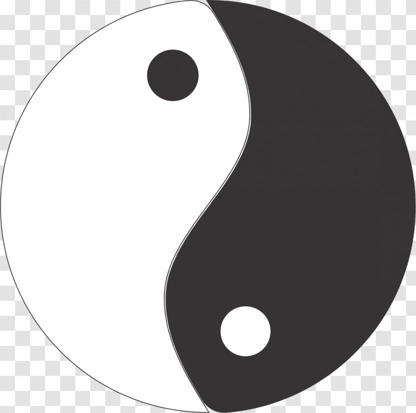 Yin And Yang I Ching Tai Chi Taiji Black White - Ying Transparent PNG