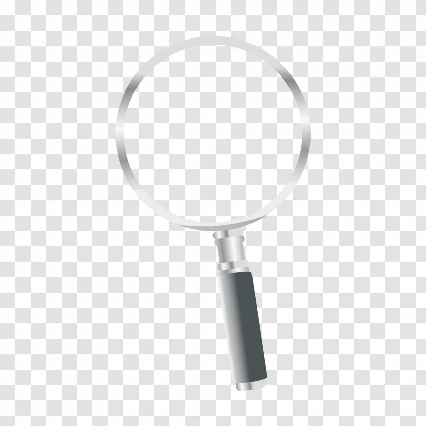 Magnifying Glass Euclidean Vector Computer File - Black And White - Material Transparent PNG
