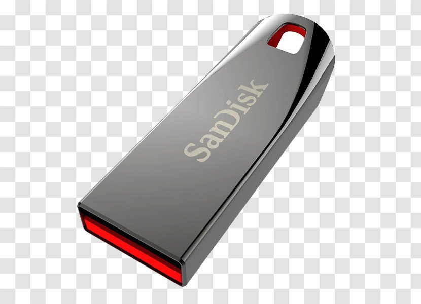 USB Flash Drives SanDisk Cruzer Blade 2.0 Force Drive - Technology - 32 GBRed, Silver Computer Data StorageUSB Transparent PNG