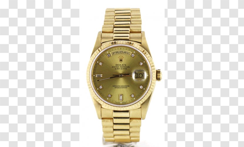 Rolex Datejust Watch Day-Date Strap - Platinum Transparent PNG