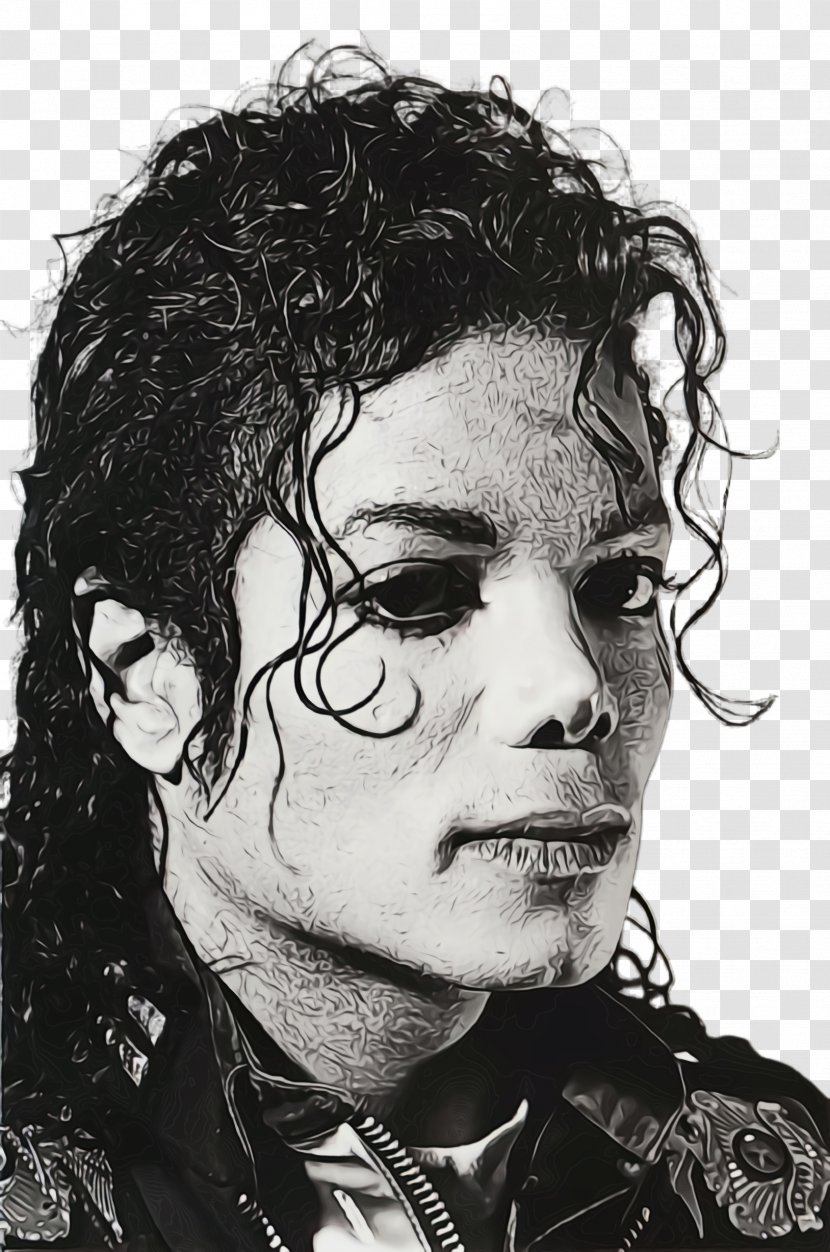 Doctor Cartoon - Michael Jackson - Facial Hair Blackandwhite Transparent PNG