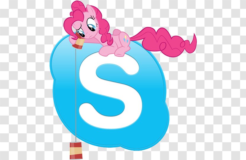 Pinkie Pie Skype Rainbow Dash - Fictional Character Transparent PNG