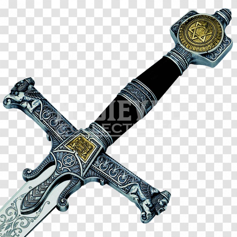 Sword Arma Bianca Weapon Espadas Y Sables De Toledo Excalibur - Sabre - King SOLOMON Transparent PNG