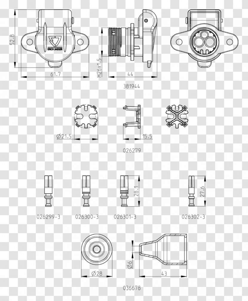 Technical Drawing AC Power Plugs And Sockets Fuse Industry - Electrical Switches - Black White Transparent PNG